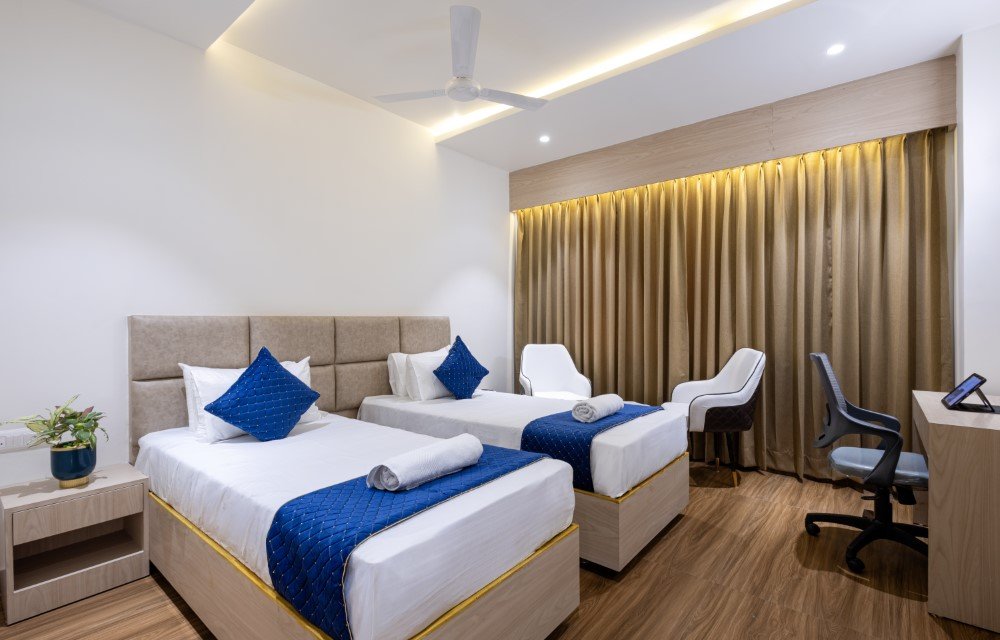 Twin Double Room at Sri Datta Crest